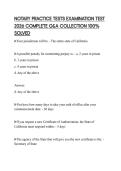 NOTARY PRACTICE TESTS EXAMINATION TEST 2026 COMPLETE Q&A COLLECTION 100&percnt; SOLVED