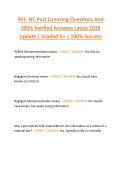 301- NC Post Licensing Questions And  100&percnt; Verified Answers Latest 2026  Update &vert; Graded A&plus; &vert; 100&percnt; Success