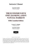  Instructor&rsquo;s Manual & Solutions Guide &vert; The Economics of Money&comma; Banking & Financial Markets 5th Canadian Edition &ndash; Mishkin & Serletis