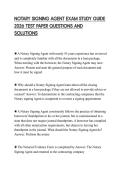 NOTARY SIGNING AGENT EXAM STUDY GUIDE 2026 TEST PAPER QUESTIONS AND SOLUTIONS