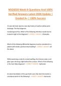 NSG6020 Week 8 Questions And 100&percnt;  Verified Answers Latest 2026 Update &vert;  Graded A&plus; &vert; 100&percnt; Success 