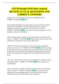 CPCM-Retailer POS Data Analysis  REVIEW ACTUAL QUESTIONS AND  CORRECT ANSWERS 