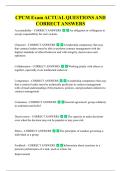 CPCM Exam ACTUAL QUESTIONS AND  CORRECT ANSWERS 