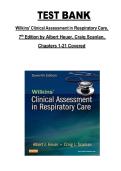 Wilkins&rsquo; Clinical Assessment in Respiratory Care &lpar;Chapters 1&ndash;21&rpar;&comma; 7th Edition &mdash; Test Bank&comma; Albert Heuer & Craig Scanlan&comma; Complete Clinical Coverage