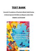 Varcarolis&rsquo; Foundations of Psychiatric&ndash;Mental Health Nursing&colon; A Clinical Approach &lpar;Chapters 1&ndash;36&rpar;&comma; 9th Edition &mdash; Test Bank&comma; Margaret Jordan Halter&comma; Complete Clinical Course Coverage
