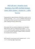 NUR 185 test 1 Hondros exam  Questions And 100&percnt; Verified Answers  Latest 2026 Update &vert; Graded A&plus; &vert; 100&percnt;  Success