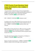 CTRS Practice Exam Questions Study  Guide QUESTIONS AND CORRECT  ANSWERS 