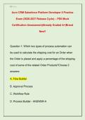 Auro CRM Salesforce Platform Developer II Practice  Exam &lpar;2026-2027 Release Cycle&rpar; &ndash; PDII Mock  Certification Assessment&vert;Already Graded A&plus;&vert;Brand  New&excl;&excl;
