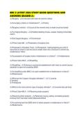 RBC 2 LATEST 2026 STUDY GUIDE QUESTIONS AND ANSWERS GRADED A&plus;