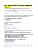 RBC 2 PRACTICE EXAM TIPS QUESTIONS AND ANSWERS GRADED A&plus;