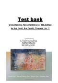 Understanding Abnormal Behavior &lpar;Chapters 1&ndash;17&rpar;&comma; 10th Edition &mdash; Test Bank&comma; Sue David & Sue Derald&comma; Complete Course Coverage