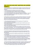 PEDS UPDATED EXAM SCRIPT QUESTIONS AND ANSWERS GRADED A&plus;