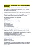 RBC 3 END OF COURSE EXAM QUESTIONS AND ANSWERS GRADED A&plus;