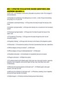 RBC 3 UPDATED EVALUATION EXAMS QUESTIONS AND ANSWERS GRADED A&plus;