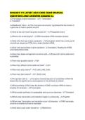 BIOLOGY 111 LATEST 2026 CORE EXAM MANUAL QUESTIONS AND ANSWERS GRADED A&plus;