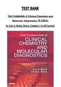 Tietz Fundamentals of Clinical Chemistry and Molecular Diagnostics &lpar;Chapters 1&ndash;49&rpar;&comma; 7th Edition &mdash; Test Bank&comma; Carl A&period; Burtis & Edward R&period; Bruns&comma; Complete Course Coverage