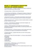BIOLOGY 111 COMPREHENSIVE UPDATED EXAM QUESTIONS AND ANSWERS GRADED A&plus;