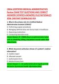 CMAA Exam Test Questions and Correct Answers &ndash; Certified Medical Administrative Assistant Guide
