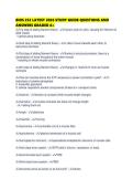 BIOS 252 LATEST 2026 STUDY GUIDE QUESTIONS AND ANSWERS GRADED A&plus;