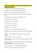 BIOS 252 EVALUATION PRACTICE EXAM QUESTIONS AND ANSWERS GRADED A&plus;