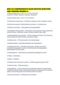 BIOS 252 COMPREHENSIVE EXAM UPDATED QUESTIONS AND ANSWERS GRADED A&plus;