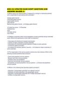 BIOS 252 UPDATED EXAM SCRIPT QUESTIONS AND ANSWERS GRADED A&plus;