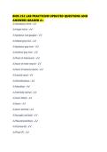 BIOS 252 LAB PRACTICUM UPDATED QUESTIONS AND ANSWERS GRADED A&plus;