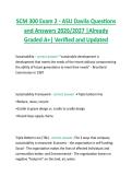 SCM 300 Exam 2 - ASU Davila Questions  and Answers 2026&sol;2027 &vert;Already  Graded A&plus;&vert; Verified and Updated