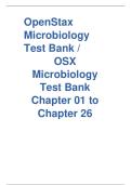Test bank for Osx microbiology by openstax all chapters 1-26 latest 2026&period; update