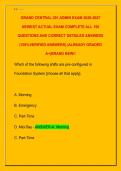 GRAND CENTRAL 201 ADMIN EXAM 2026-2027  NEWEST ACTUAL EXAM COMPLETE ALL 150  QUESTIONS AND CORRECT DETAILED ANSWERS  &lpar;100&percnt;VERIFIED ANSWERS&rpar; &vert;ALREADY GRADED  A&plus;&vert;BRAND NEW&excl;&excl;
