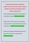 RASMUSSEN PHARM EXAM 3 2026NEWEST  COMPLETE 90 QUESTIONS AND CORRECT DETAILED  ANSWERS &lpar;100&percnt;VERIFIED ANSWERS&rpar; &vert;ALREADY  GRADED A&plus;&vert;BRAND NEW&excl;