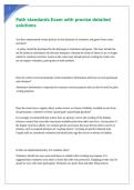 Path standards Exam with precise detailed solutions