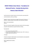 NSG527 Midterm Exam Review - Foundations for Advanced Practice - Graduate Nursing Active Mastery Guide 2026&sol;2027