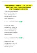 Firearm Safety Certificate &lpar; FSC and HSC &rpar;  UPDATED Study Guide QUESTIONS  AND CORRECT ANSWERS