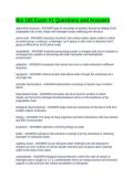 Bio 105 Exam &num;1 Questions and Answers