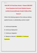 SAfe SPC 6&period;0 Final Exam Version 1 Newest 2026-2027  Actual Questions And Correct Detailed Answers  &lpar;verified Answers&rpar;&vert;&vert;Already Graded A&plus;&vert;&vert;Brand New  Version&excl;&excl;
