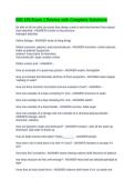 BIO 105 Exam 1 Review with Complete Solutions