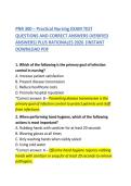 PNR 300 &ndash; Nursing Fundamentals Exam Test Questions and Correct Answers