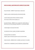 NUR 313 EXAM 1 QUESTIONS WITH COMPLETE SOLUTIONS