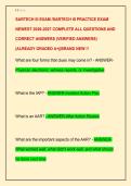 SARTECH III EXAM &sol;SARTECH III PRACTICE EXAM  NEWEST 2026-2027 COMPLETE ALL QUESTIONS AND  CORRECT ANSWERS &lpar;VERIFIED ANSWERS&rpar;  &vert;ALREADY GRADED A&plus;&vert;&vert;BRAND NEW &excl;&excl;
