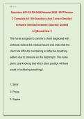 Saunders NCLEX RN NGN Newest 2026 -2027Version  2 Complete All 160 Questions And Correct Detailed  Answers &lpar;Verified Answers&rpar; &vert;Already Graded  A&plus;&vert;&vert;Brand New &excl;&excl;