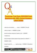 Physiology &ndash; Final Exam &lpar;100&plus; Questions&rpar; &vert; Renal System&comma; Digestion&comma; Immunity&comma; Hormones &vert; 2025&sol;2026