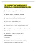 NR 283 CERTIFICATION EVALUATION EXAMS EXAM STUDY GUIDE UPDATED 2026&period;