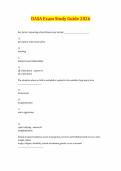 DASA Exam Study Guide 2026  