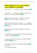 Indiana MPJE ACTUAL QUESTIONS  AND CORRECT ANSWERS 