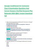 Georgia Conditioned Air Contractor  Class II Examination Questions And  Correct Answers &lpar;Verified Answers&rpar; Plus  Rationale 2026 Q&A&vert; Instant Download  Pdf 