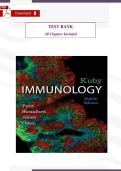 Kuby Immunology&colon; COVID‑19 Digital Update &lpar;8th Edition&rpar; &ndash; Verified Test Bank by Jenni Punt&comma; Sharon Stranford&comma; Patricia Jones & Judy Owen &lpar;All Chapters Included&rpar;