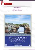 Evolutionary Psychology&colon; The New Science of the Mind &lpar;6th Edition&rpar; &ndash; Verified Test Bank by David M&period; Buss &lpar;All Chapters Included&rpar;