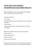 NR 507 FINAL EXAM ADVANCED PATHOPHYSIOLOGY 2026 UPDATED PRACTICE