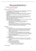Samenvatting Personenbelasting 2